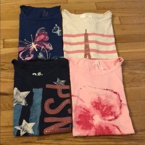 Bundle of 4 t shirts size 10-12